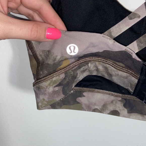 Lululemon Camo Cross Back Sports Bra - Picture 3 of 4